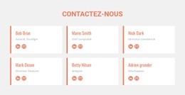 Membres De L'Équipe - Maquette De Site Web Moderne