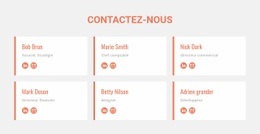 Membres De L'Équipe – Modèle HTML5 Prêt À L'Emploi