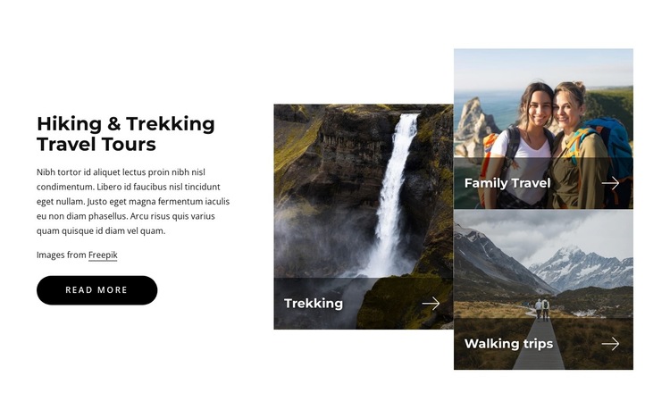 Trekking travel tours HTML5 Template