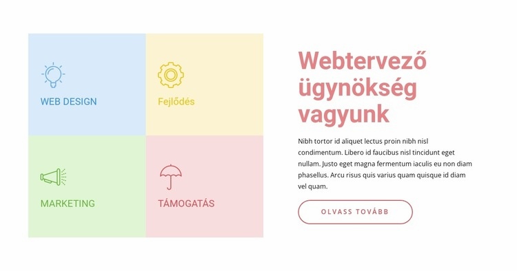 Szakterületünk a digitális marketing HTML Sablon