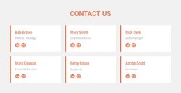 Team Members One Page Template