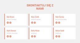 Członkowie Drużyny - Responsywny Projekt Strony Internetowej