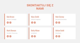 Członkowie Drużyny - Kreatywny, Uniwersalny Szablon