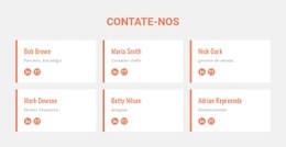 Membros Do Time - Modelo HTML5 Pronto Para Usar