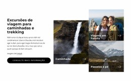 Passeios De Trekking - Download Gratuito De Modelo De Uma Página