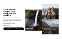 Site WordPress Para Passeios De Trekking