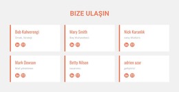 Takım Üyeleri - Ücretsiz HTML Şablonu
