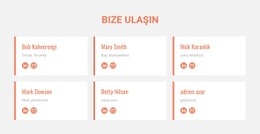 Takım Üyeleri - Basit Tasarım