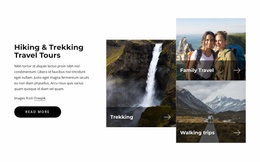 Trekking Travel Tours - Landing Page