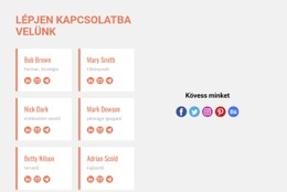 Vegye Fel Velünk A Kapcsolatot És Kövessen Minket - HTML-Sablon Letöltése