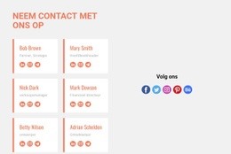 Neem Contact Met Ons Op En Volg Ons - Bestemmingspagina Voor E-Commerce