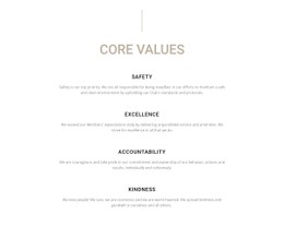 Core Values Premium CSS Template
