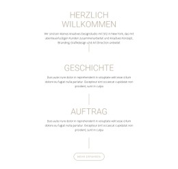 Unsere Mission Und Geschichte HTML-CSS-Websitevorlage