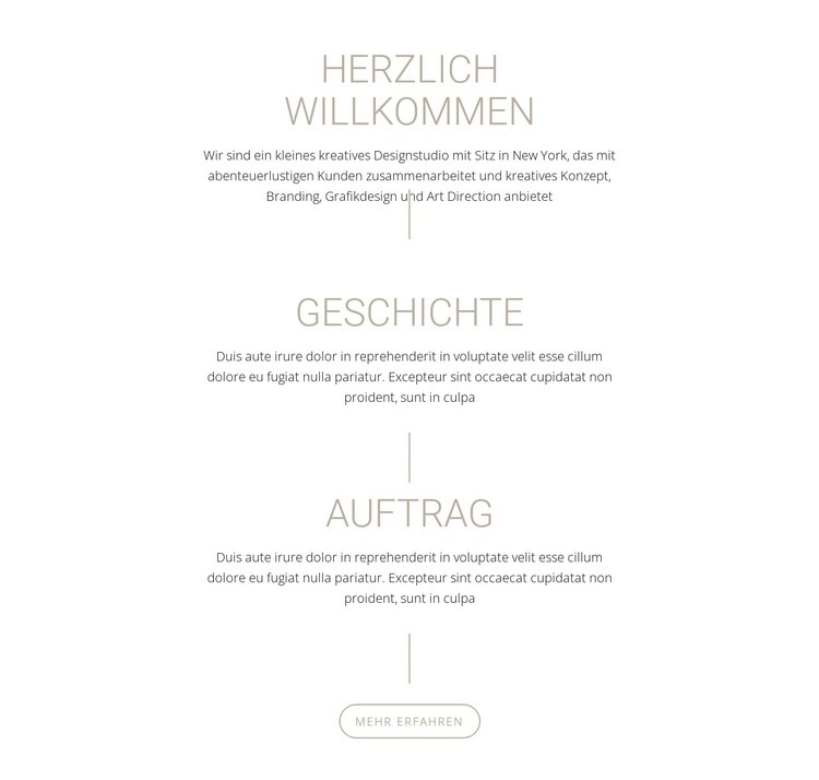 Unsere Mission und Geschichte HTML Website Builder