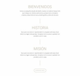 Nuestra Misión E Historia - Diseño De Sitios Web Gratuito