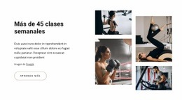 45 Clases Semanales - Descarga Gratuita De Una Plantilla De Una Página