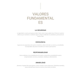 Valores Fundamentales - Descarga Gratuita Del Tema De WordPress