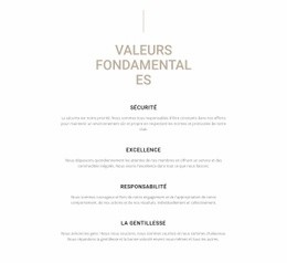 Valeurs Fondamentales - Conception Web Polyvalente