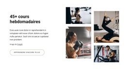 45 Cours Hebdomadaires - Superbe Modèle HTML5