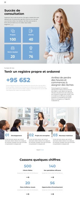 Modèle De Site Pour Centre De Services