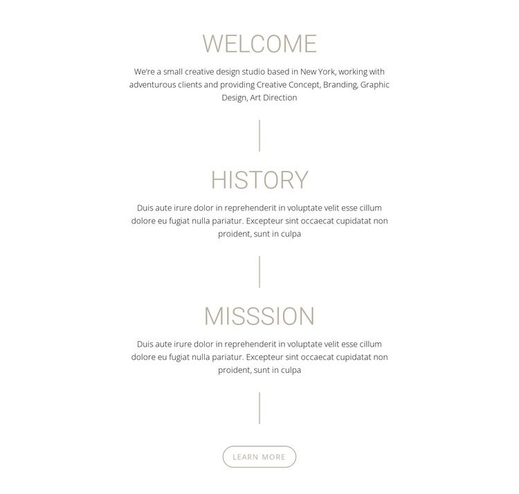 Our Mission and history HTML5 Template