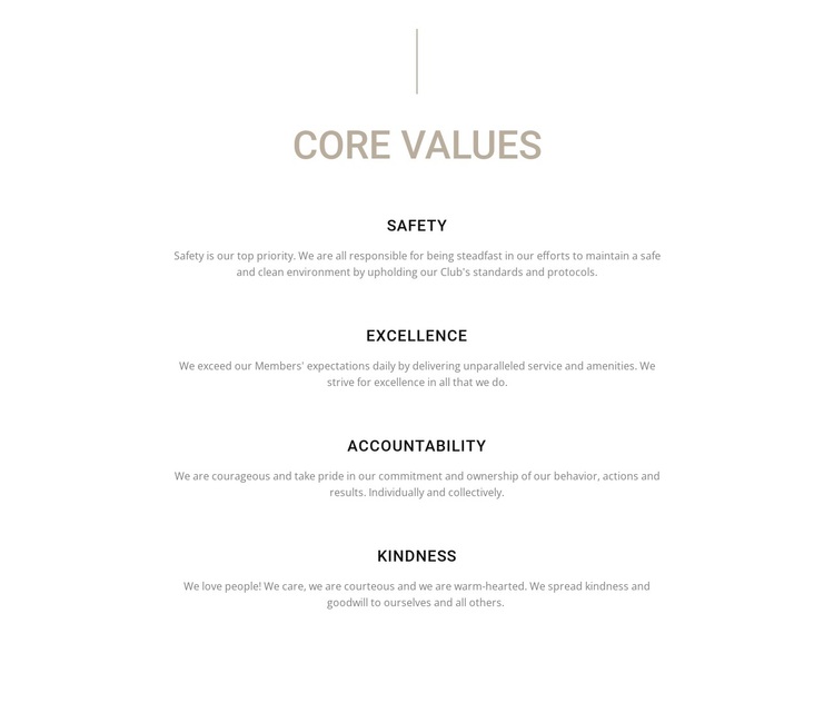 Core values Joomla Page Builder