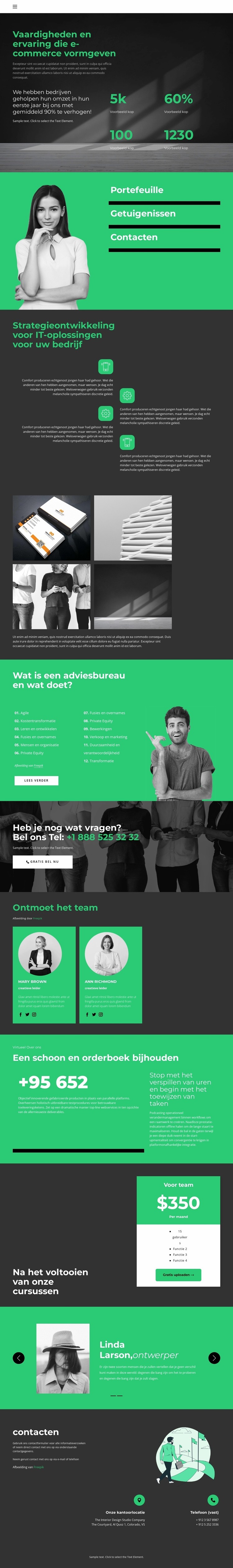 Bedrijfsontwikkelingsniveau HTML5-sjabloon