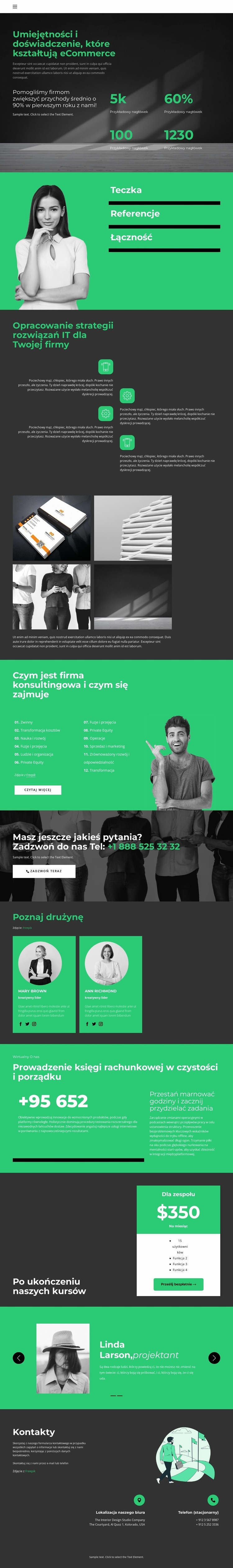 Poziom rozwoju biznesu Kreator witryn internetowych HTML