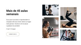 45 Aulas Semanais - Design Profissional Personalizável