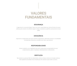 Valores Fundamentais - Tema WordPress Para Download Gratuito