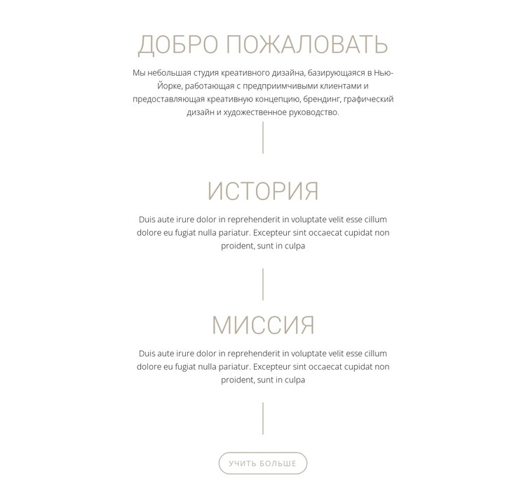 Наша миссия и история CSS шаблон