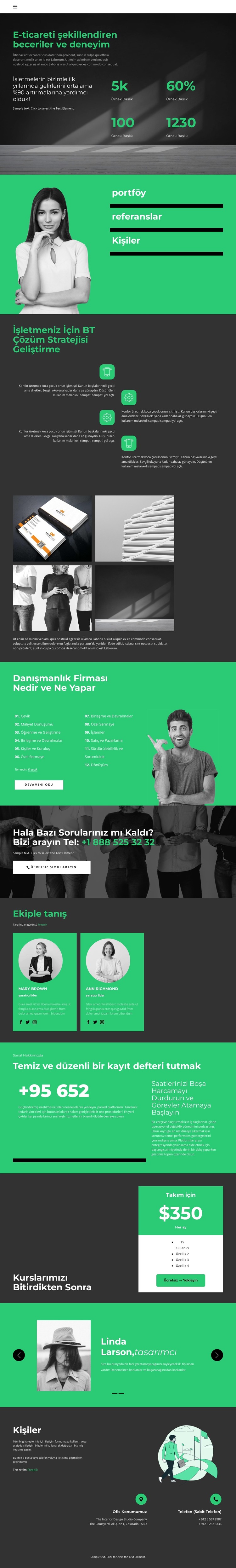 İş geliştirme seviyesi HTML Şablonu