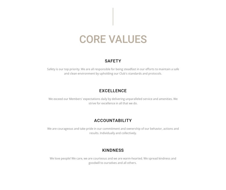 Core values Web Design