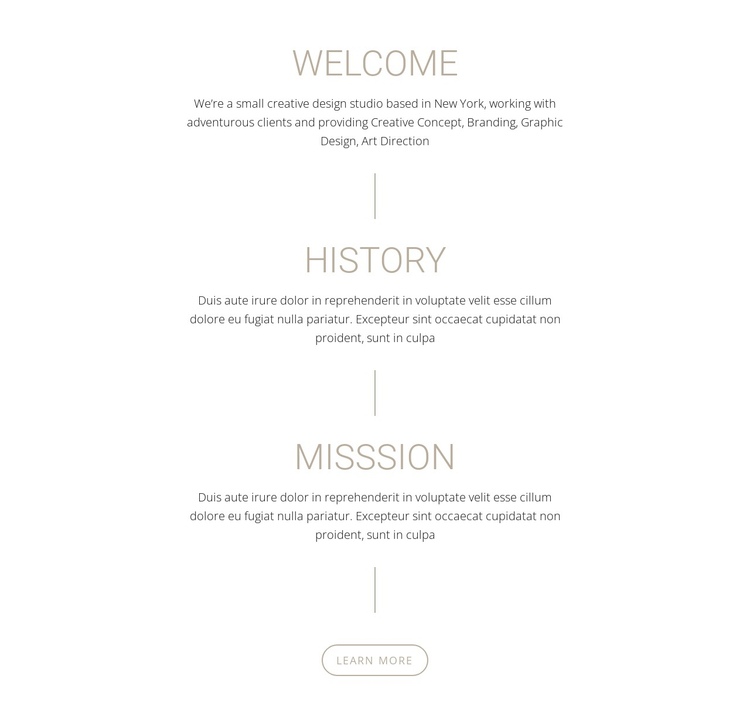 Our Mission and history Website Builder Software
