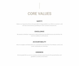 Core Values -Ready To Use Homepage Design