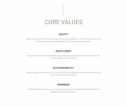 Core Values