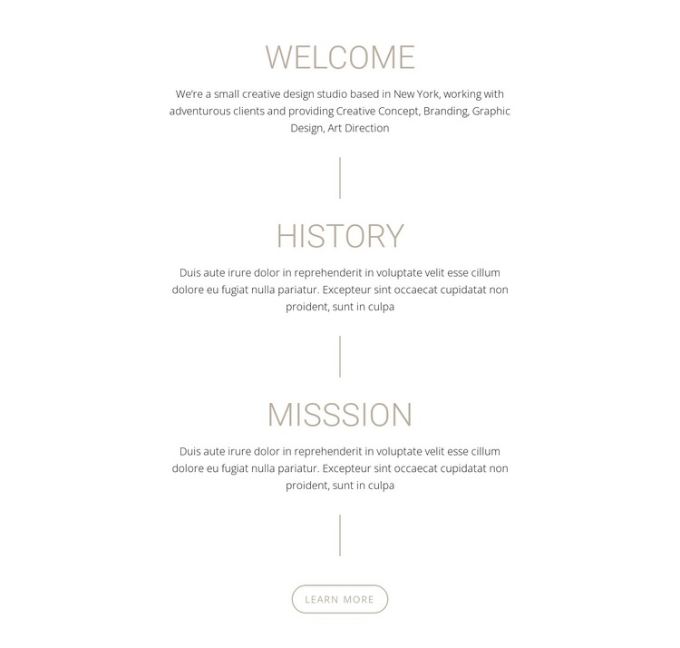 Our Mission and history WordPress Theme