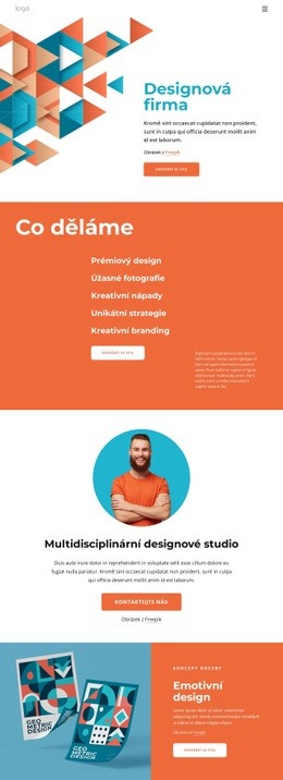 Kreativní Nápady A Skvělý Design - Responzivní HTML Šablona