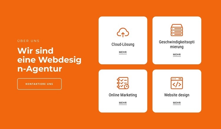 Wir erstellen Marketinglösungen HTML Website Builder