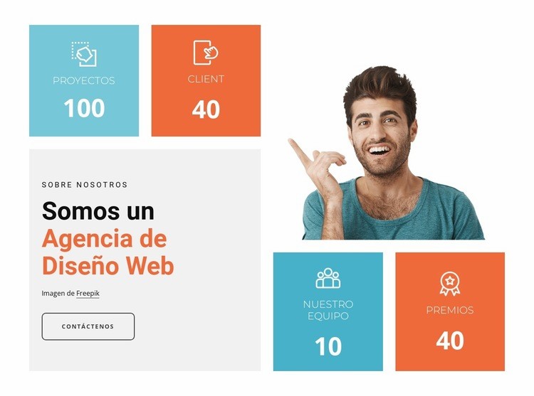 Bloque con contadores Creador de sitios web HTML