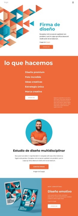 Ideas Creativas Y Gran Diseño.: Plantilla HTML5 Profesional Personalizable