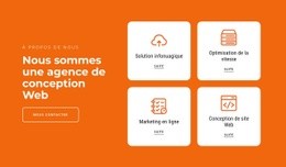 Une Conception De Site Web Exclusive Pour Nous Créons Des Solutions Marketing