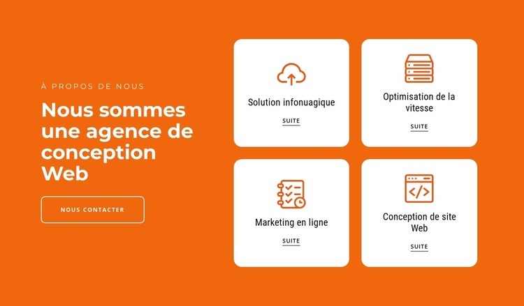 Nous créons des solutions marketing Conception de site Web