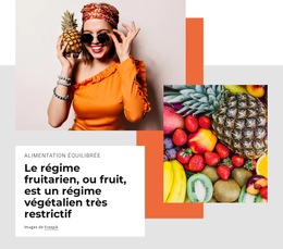 Le Fruitarien - Modèle De Site Web Professionnel Premium