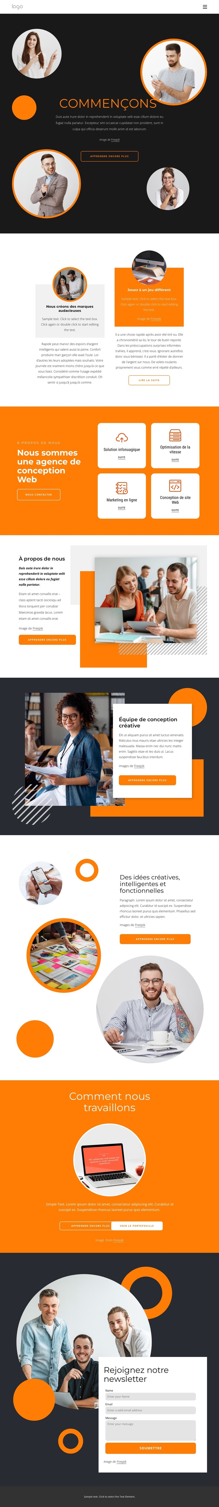 La conception doit être simple Thème WordPress