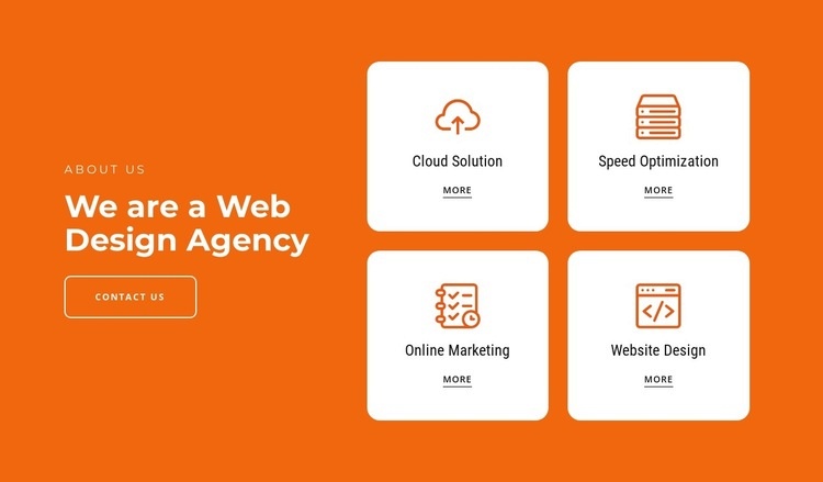 We create marketing solutions Homepage Design