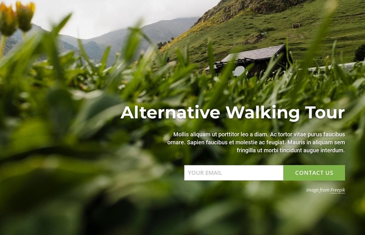 Alternative walking tour HTML Template