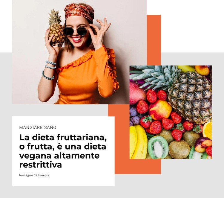 Il fruttariano Un modello di pagina