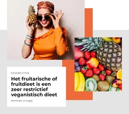 De Fruitariër - HTML-Websjabloon