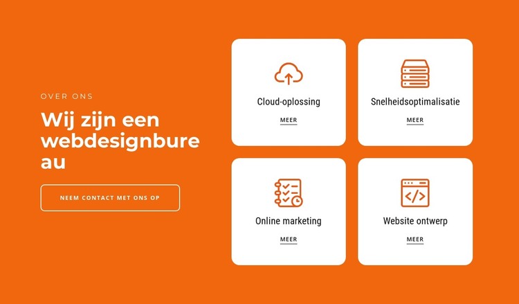 Wij creëren marketingoplossingen HTML-sjabloon